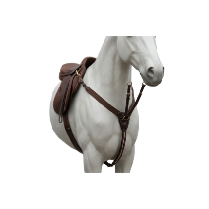 Pettorale elastico SARM HIPPIQUE con clincker ottone