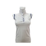 Polo Donna SARM HIPPIQUE smanicata con bottone SW- Carine