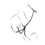 Martingala da Caccia EQUESTRO regolabile completa di forchetta