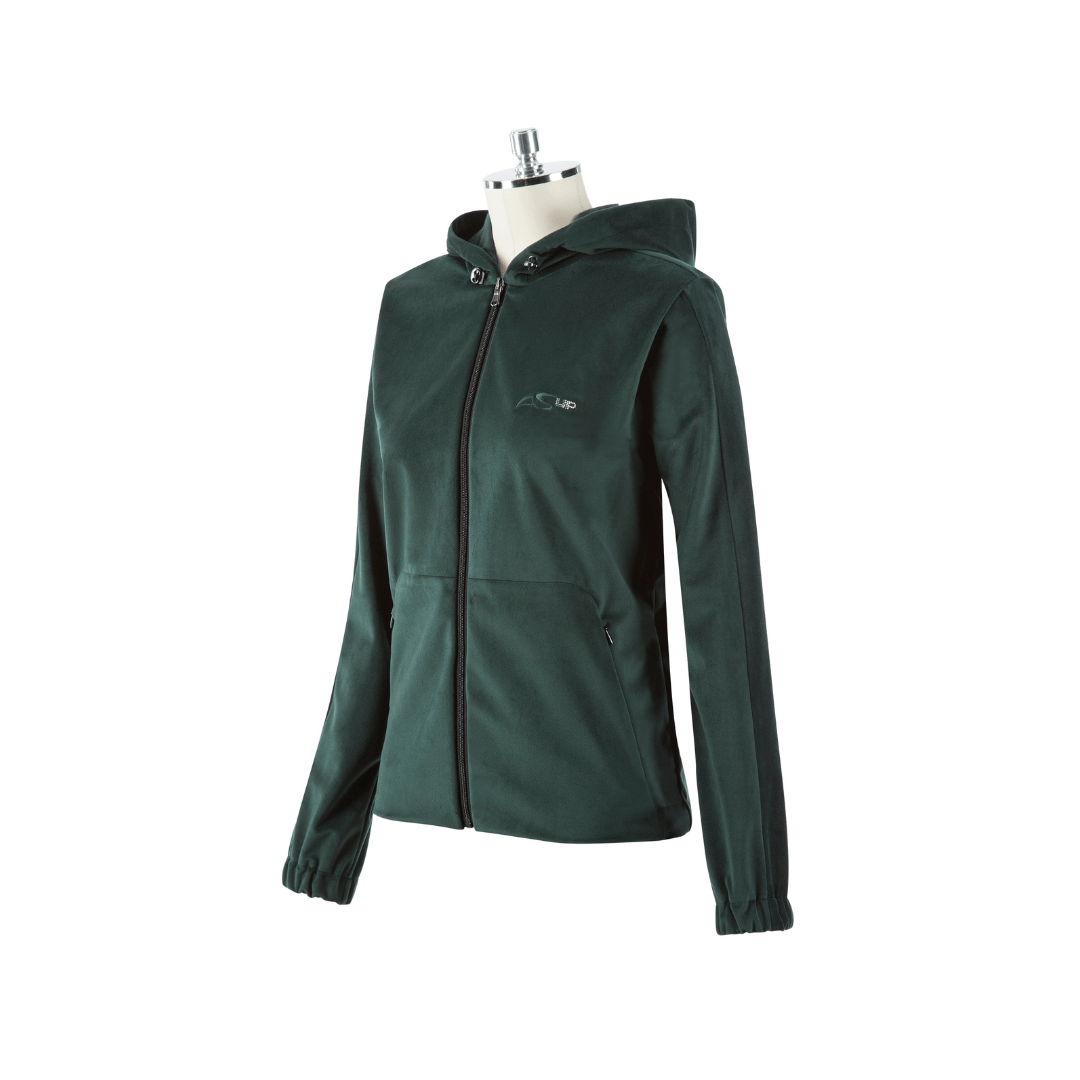 Progetto senza titolo - 2023-10-08T232956.311 Felpa Donna ASUP Full zip in velluto - Laugh 22X - immagine 1
