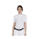 Polo Donna EQUESTRO mezza manica in tessuto tecnico e mesh