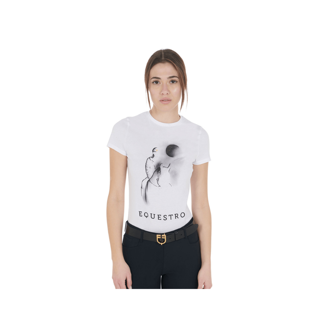 Progetto senza titolo (70) T-Shirt Donna EQUESTRO Raggio di luna - immagine 1