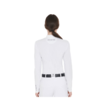 Polo Donna EQUESTRO manica lunga in tessuto tecnico e mesh - immagine 2