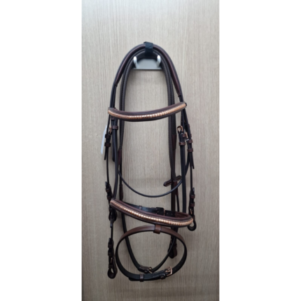 Testiera SARM HIPPIQUE TI06 con inserti in rame, completa di redini in gomma