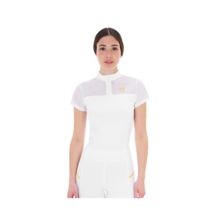 Polo Donna Training con inserto Mesh