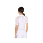 Polo Donna EQUESTRO mezza manica TULLE Stretch con Zip