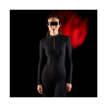 Polo training donna EQUESTRO Ridertechnology manica lunga e zip