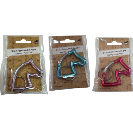 Portachiavi in alluminio apribili a forma di testa di cavallo