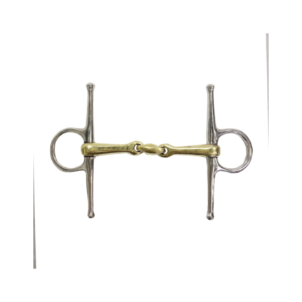 Asta con oliva centrale in alpacca 16 mm, chiamata 150 mm - 135 mm