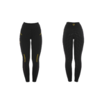 Leggings donna EQUESTRO slim fit inserti micro mesh
