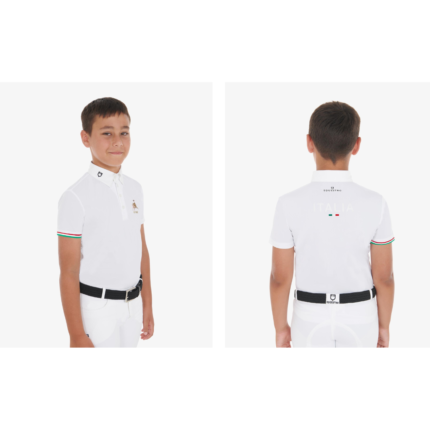 Polo Bimbo EQUESTROxFISE mezza manica