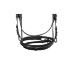 Testiera EQUESTRO in pelle con clicher nero