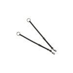 Pettorale EQUESTRO con forchetta in pelle conciata e clincher nero