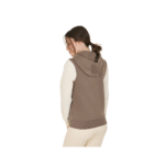 Felpa donna EQUESTRO EQ bicolore con zip frontale