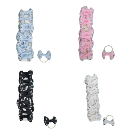 Set 20 fiocchetti con strass