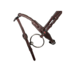 Testiera con capezzina in budello rivestito e sovracapo ergonomico EQUIPE BR73