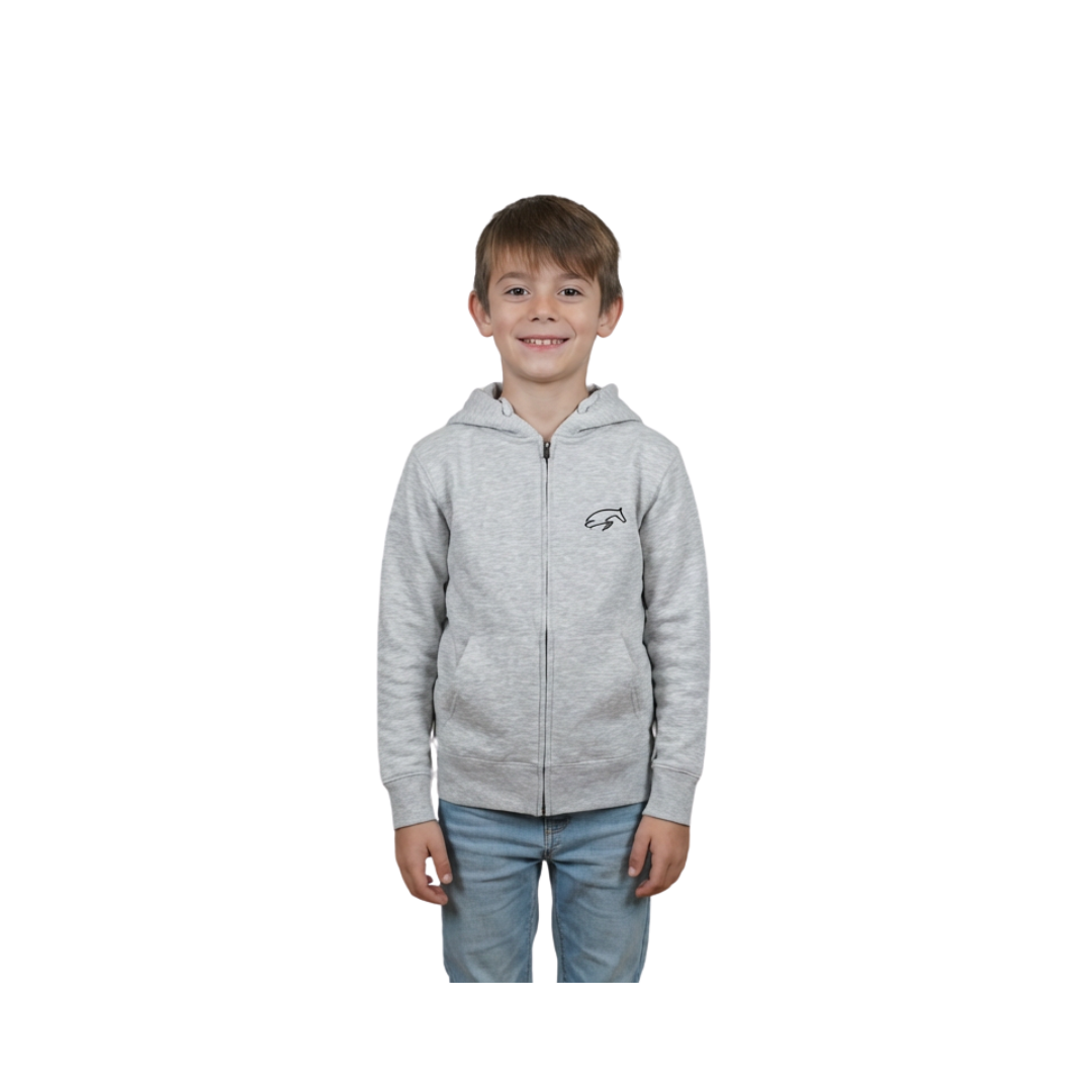 Felpa Junior SARM HIPPIQUE con zip e cappuccio D26 Felpa Junior SARM HIPPIQUE con zip e cappuccio D26