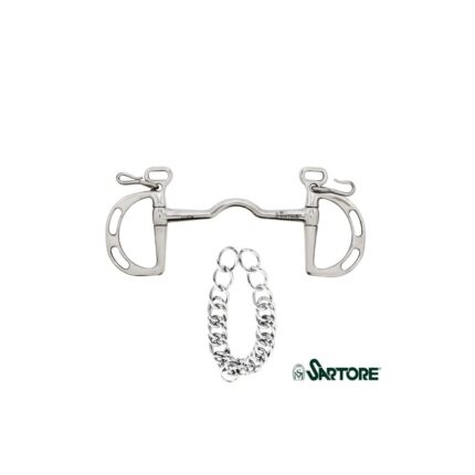 Spagnolo pieno collo d'oca 14 mm con barbozzale - 125 mm