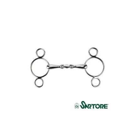 Pessoa pieno 18 mm con oliva centrale 2 anelli - 125 mm