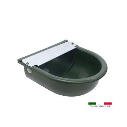 Abbeveratoio a livello costante in plastica verde, made in Italy