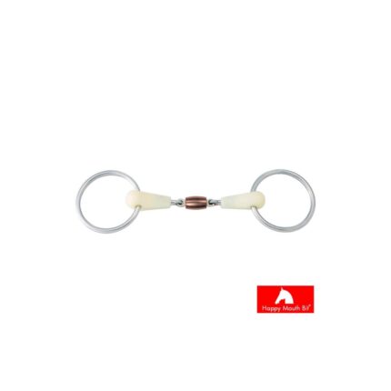 HAPPY MOUTH Filetto snodato con rullo centrale in rame - 135 mm