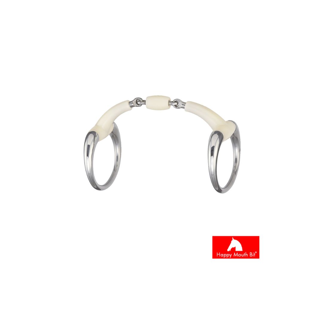 HAPPY MOUTH Filetto ad Oliva con rullo centrale - 135 mm HAPPY MOUTH Filetto ad Oliva con rullo centrale - 135 mm