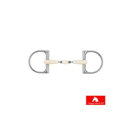 HAPPY MOUTH Filetto a D con rullo centrale - 135 mm