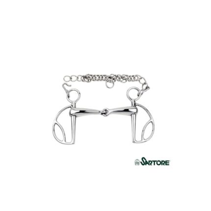 Spagnolo snodato vuoto 18 mm con barbozzale - 125 mm