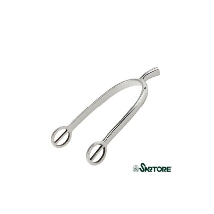 Speroni uomo in acciaio inox con gambo dritto