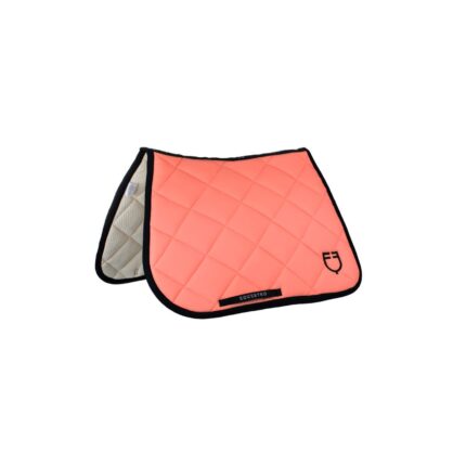 Sottosella EQUESTRO a rombi con logo ricamato - Black line edition