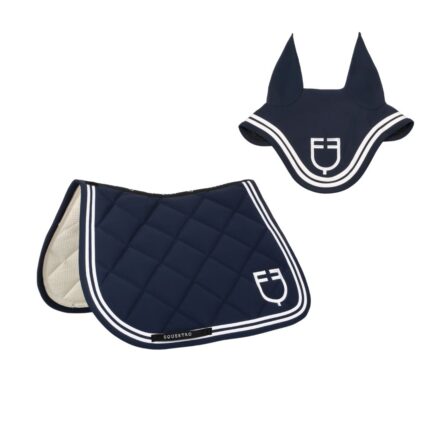 Sottosella EQUESTRO con logo ricamato e doppio bordino completo di cuffietta