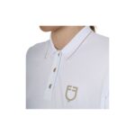 Polo Donna EQUESTRO slim fit in tessuto traspirante