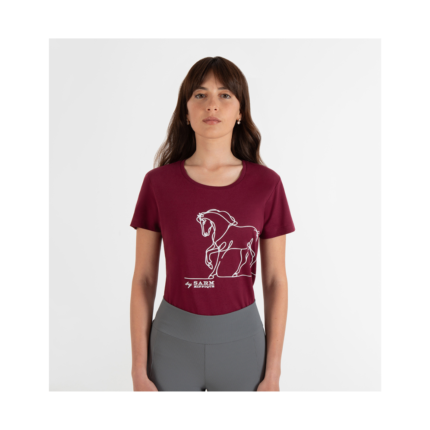 T-shirt Donna SARM HIPPIQUE Cavallo 26