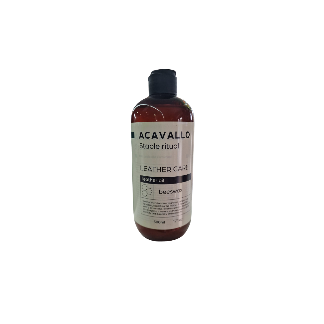 Olio per cuoio ACAVALLO alla cera d'api - 500 ml Olio per cuoio ACAVALLO alla cera d'api - 500 ml