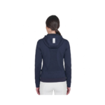 Felpa tecnica Donna EQUESTRO con cappuccio e inserti micro mesh