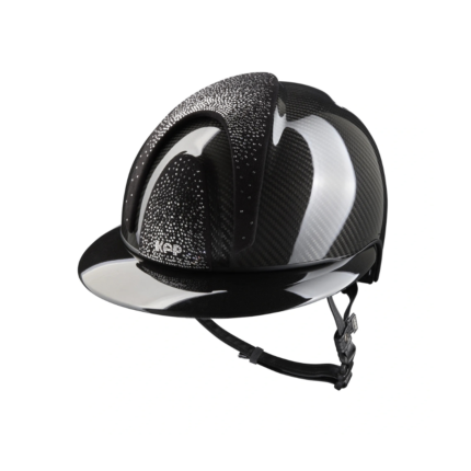 KEP ITALIA carbon Elight Lucido 3 coperchietti camoscio nero + SWA Nebula Silver - Visiera Polo