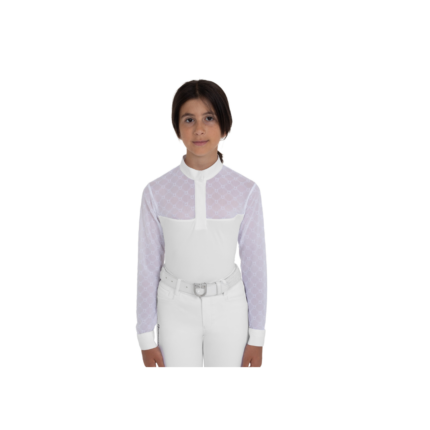 Polo Bimba EQUESTRO monogram elegant manica lunga
