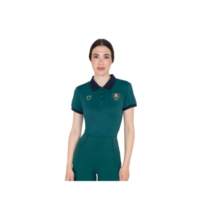 Polo Donna da allenamento EQUESTROxFISE 100